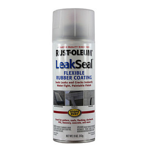 Rust-Oleum 11 oz. Clear Flexible Rubberized Coating Leak Sealer Spray ...