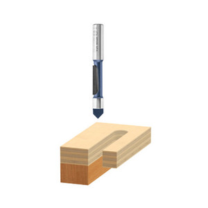 1/2" X 1-3/16" Carbide Tipped Single Flute Pilot Panel Bit (1/2" Shank)