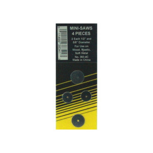 4 Piece Mini Wood Saw Blade Set (For Use With Drill)