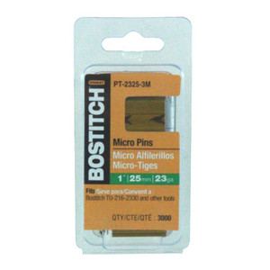 1" 23 Gauge Micro Pin Nails (Pack of 3,000)