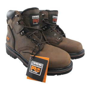 Timberland PRO 6" Brown Pit Boss Soft Toe Work Boots (Size 10.5)