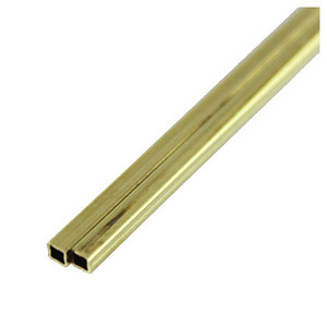 1/16" X 12" X .014 Square Brass Tubes (Pack of 2)