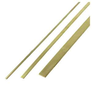 2" X 12" X .032 Brass Strip