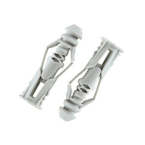 # 8 (1/4" Hole) Plastic Triple Grip Anchors (Pack of 12)