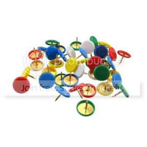 Assorted Thumb Tacks (Pack of 40)