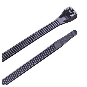48" UV Resistant Black Nylon Cable Ties (Pack of 50)