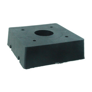 3-1/4" X 3-1/4" Black Composite Standoff Post Base