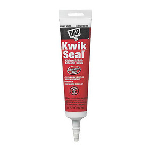 5.5 oz. Bright White Kwik Seal Kitchen & Bath Adhesive Caulk Squeeze Tube
