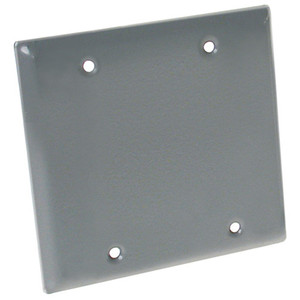 Outdoor 2-Gang Blank Cover