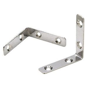 2-3/8" Stainless Steel Corner Irons (Pack of 2)