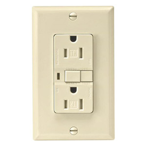 15 Amp Ivory GFI Duplex Outlet