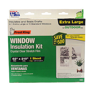 62" X 210" Exterior Plastic Window Insulation Kit