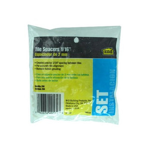 1/16" Floor Tile Spacers (Pack of 250)