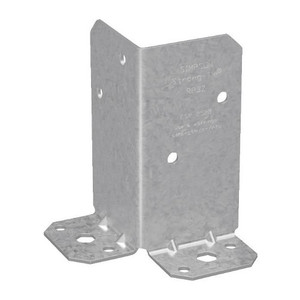 2-1/2" X 5-1/2" Galvanized Retrofit Post Base (12 Gauge)