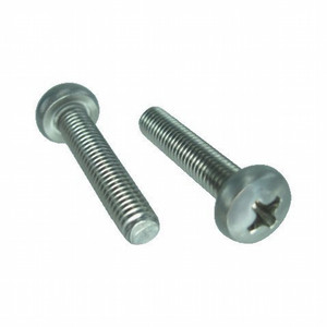 8 mm X 1.25-Pitch X 35 mm Stainless Steel Pan Head Phillips Metric Machine Screws (Box of 100)