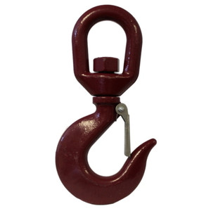 1" Shackle Alloy Swivel Eye Hoist Hook with Safety Spring Latch (7 Ton)