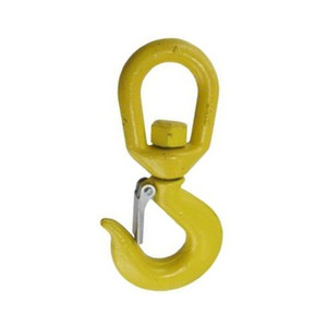 3/8" Shackle # 2 Alloy Swivel Eye Hoist Hook with Safety Spring Latch (1 Ton)