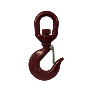 5/8" Shackle # 3 Alloy Swivel Eye Hoist Hook with Safety Spring Latch (2 Ton)