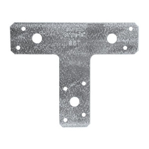 6" X 6" Galvanized T-Strap (14 Gauge)