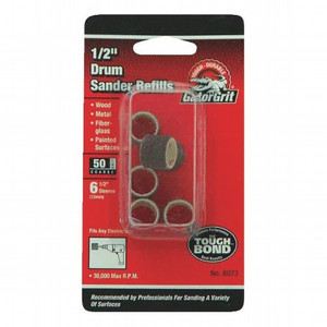1/2" X 1/2" Coarse Grit Drum Refills (Pack of 6)