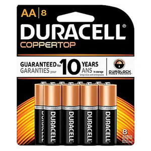 Duracell "AA" Alkaline Batteries (Pack of 8)