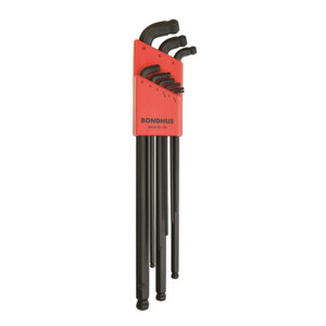 Stubby Double Ball End Metric Hex Key Set - 1.5mm to 10mm (9 Pieces)