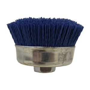3" 240-grit Blue Nyalox Fine Cup Wheel With 5/8"-11 Arbor