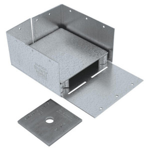 6" X 6" Galvanized Adjustable Post Base (16 Gauge)
