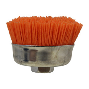 3" 120-grit Orange Nyalox Medium Cup Wheel With 5/8"-11 Arbor