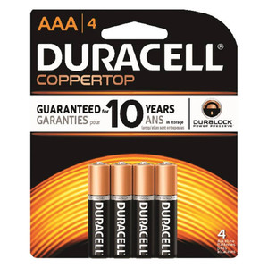 Duracell "AAA" Alkaline Batteries (Pack of 4)