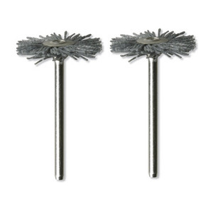 1" Nylon Abrasive Flat Wheel Brush (Pack of 2)