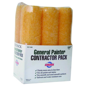 9" X 3/8" Nap Paint Roller Refill (Semi-Smooth Surfaces) (Pack of 6)