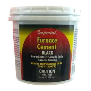 32 oz. Black Furnace Cement & Fireplace Mortar (Up To 2,000 Deg. F)