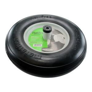 16" X 5/8" FLAT FREE Wheelbarrow Wheel w/ 6" Hub (500 lb. Capacity)
