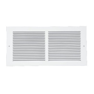 6" X 14" White Metal Baseboard Return Air Grille