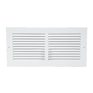 6" X 14" White Metal Wall Return Air Grille