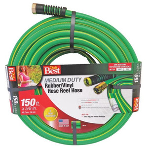 5/8" X 150' Medium-Duty Reinforced Rubber & Vinyl Garden Hose