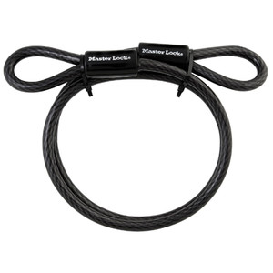 3/8" X 48" Braided Flexible Looped End Coated Cable