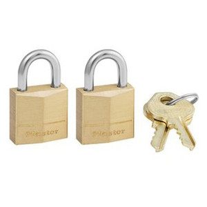 3/4" Brass Padlocks (Pack of 2)