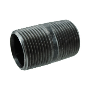 1/2" X Shoulder Black Pipe Nipple