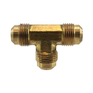 1/4" Brass Flare Tee