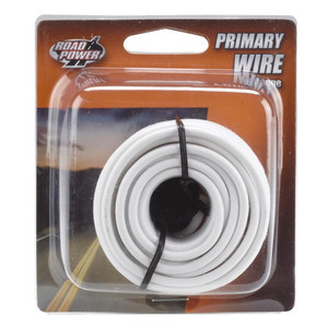 17' 14 Gauge White Primary Wire