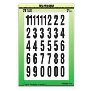 2" Stick On Numbers and Symbols