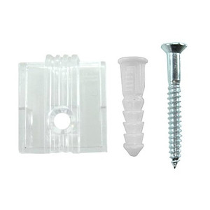 1/4" Wide Mirror Clips w/ Anchor