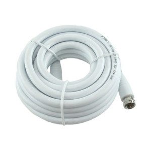 12' RG6 White Coaxial Cable