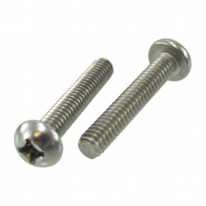 5/40 X 1-1/2" Stainless Steel Round Head Phillips Machine Screws (Pack of 12)