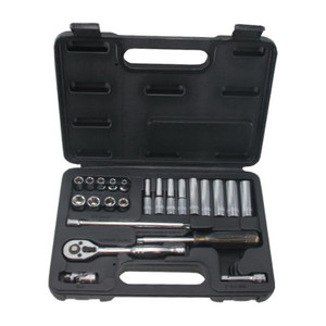 1/4" Drive - 24 Piece 4mm to 12mm Both Standard and Deep Metric Sockets
