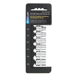 3/8" Drive Star Socket Set (6 Pieces)