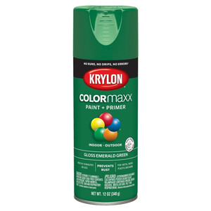 12 oz. Krylon ColorMaxx Gloss Emerald Green Spray Paint