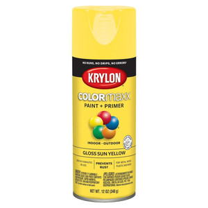 12 oz. Krylon ColorMaxx Gloss Sun Yellow Spray Paint